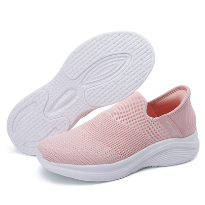 Women's Breathable Flexible Lightweight Casual Sporty Slip-Ons - B32825