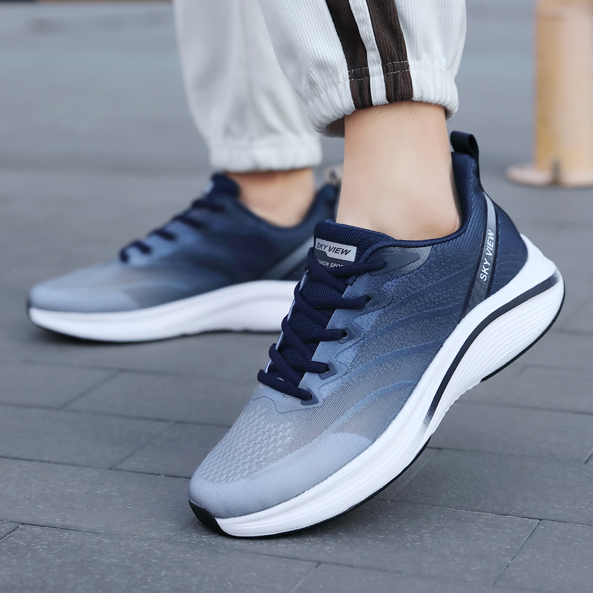 Men's Fashionable Lightweight Running Shoes, Sneakers - A32827