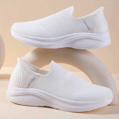 Women's Breathable Flexible Lightweight Casual Sporty Slip-Ons - B32825