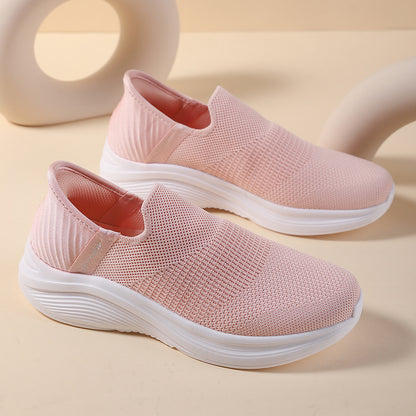 Women's Breathable Flexible Lightweight Casual Sporty Slip-Ons - B32825