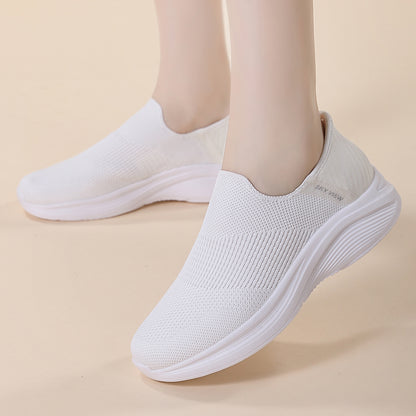 Women's Breathable Flexible Lightweight Casual Sporty Slip-Ons - B32825