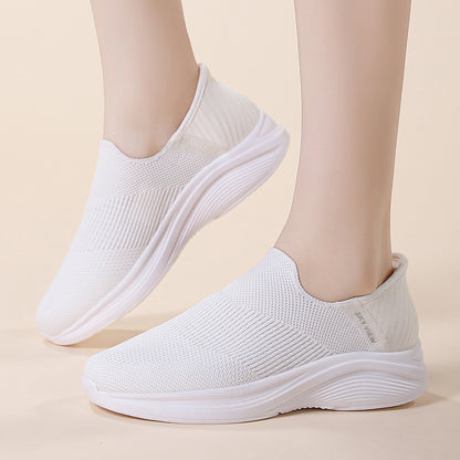 Women's Breathable Flexible Lightweight Casual Sporty Slip-Ons - B32825