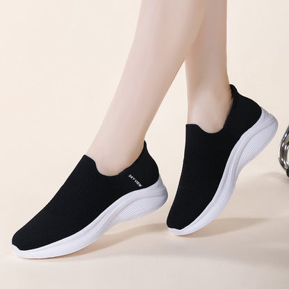 Women's Breathable Flexible Lightweight Casual Sporty Slip-Ons - B32825