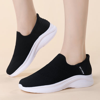 Women's Breathable Flexible Lightweight Casual Sporty Slip-Ons - B32825