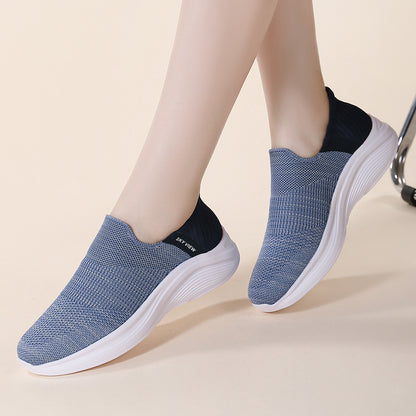 Women's Breathable Flexible Lightweight Casual Sporty Slip-Ons - B32825