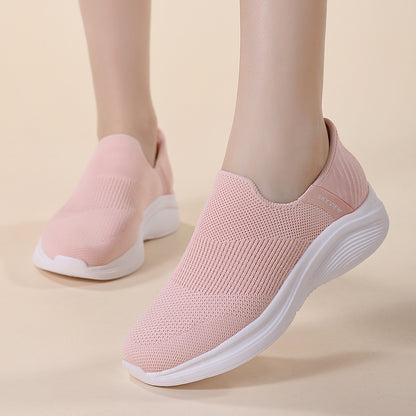 Women's Breathable Flexible Lightweight Casual Sporty Slip-Ons - B32825